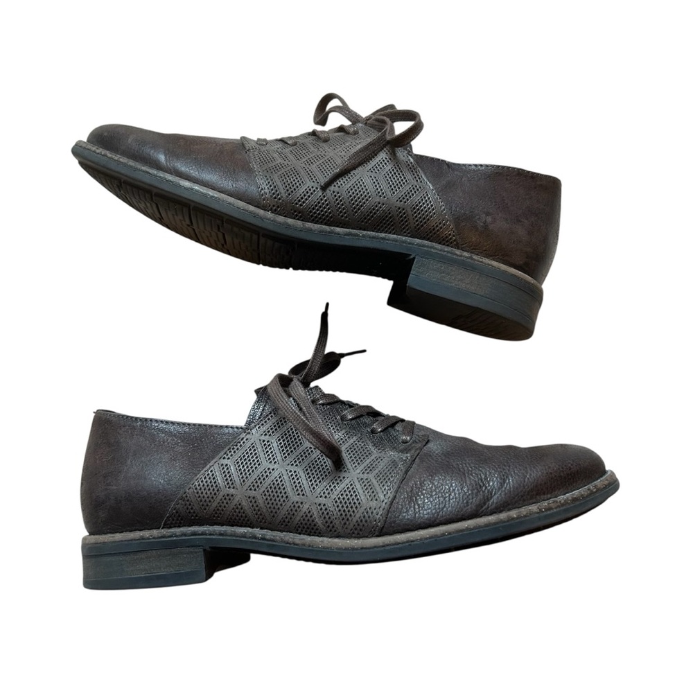 Miz Mooz Brown Leather Lace Up Oxford Shoes 38 / 7.5 / 8 - Picture 4 of 9